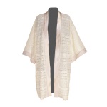 Kimono en guipure de Calais et soie