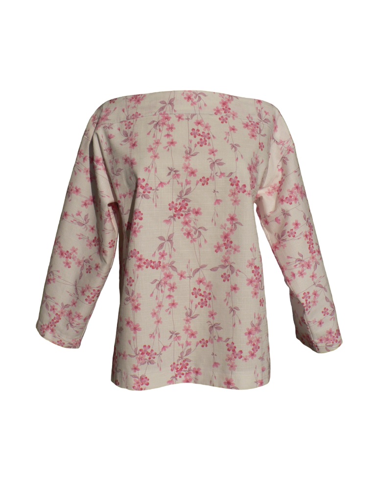 Blouse en coton japonais texturé