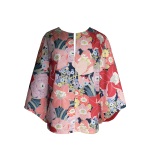 Blouse bohème en coton imprimé rétro