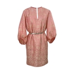 Robe tunique d'inspiration seventies en jacquard de soie indienne