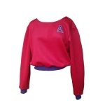 Sweat court en velours de laine et angora
