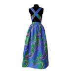 Robe dos nu transformable en wax bleu et vert