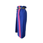 Jupe portefeuille effet sportswear en jersey de viscose et satin de coton