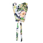 Crop top en coton imprimé fleuri