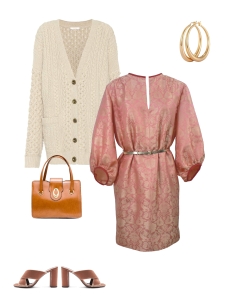 Idée look - Robe tunique d’inspiration seventies en jacquard de soie indienne